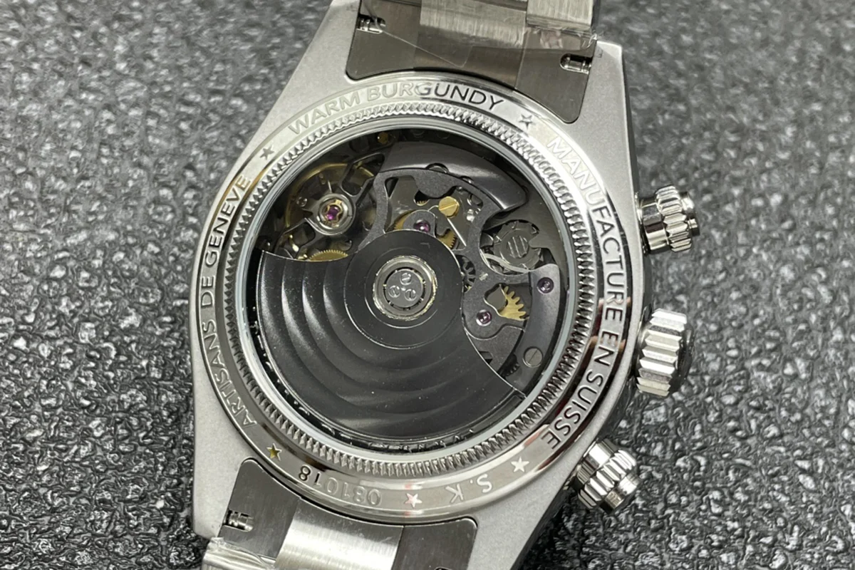 Daytona 116500 Warm Burgundy Artisans de Genève Purple Dial in Steel