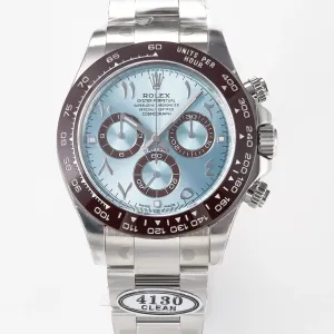 Daytona 116506 Clean 1:1 Best Edition Ice Blue Dial Arabic Markers on SS Bracelet SA4130 V2