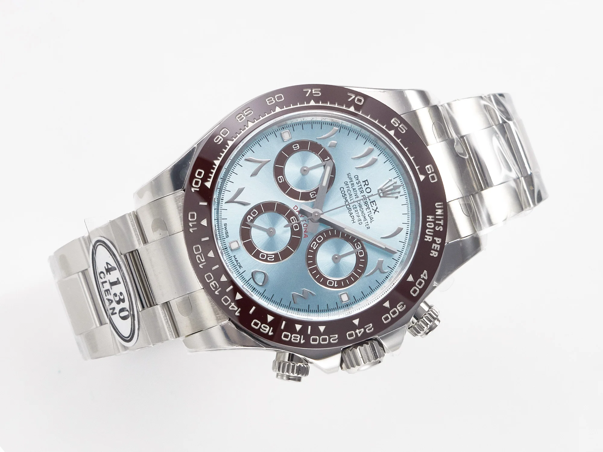 Daytona 116506 Clean 1:1 Best Edition Ice Blue Dial Arabic Markers on SS Bracelet SA4130 V2