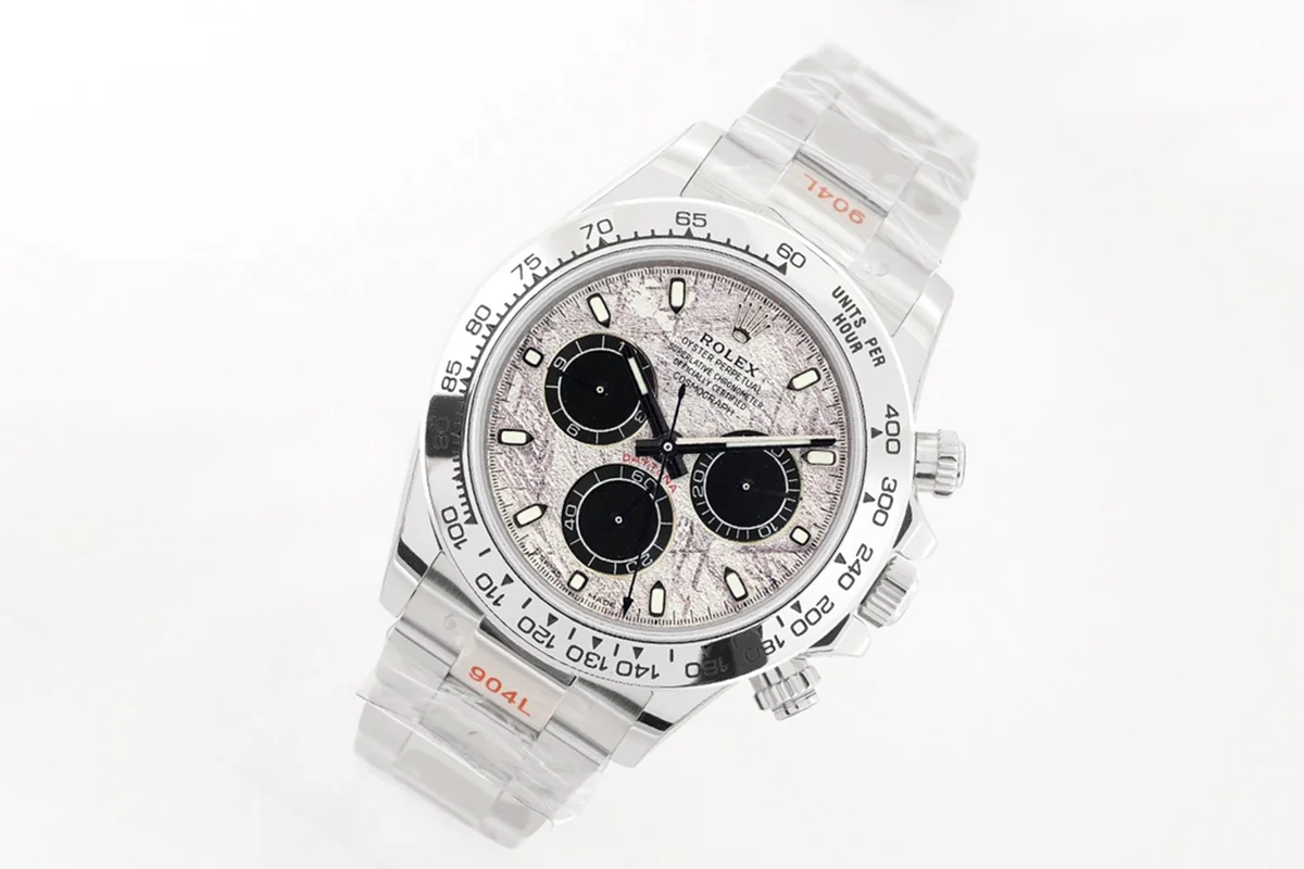 Daytona 116509 Meteorite/Black Dial in White Gold