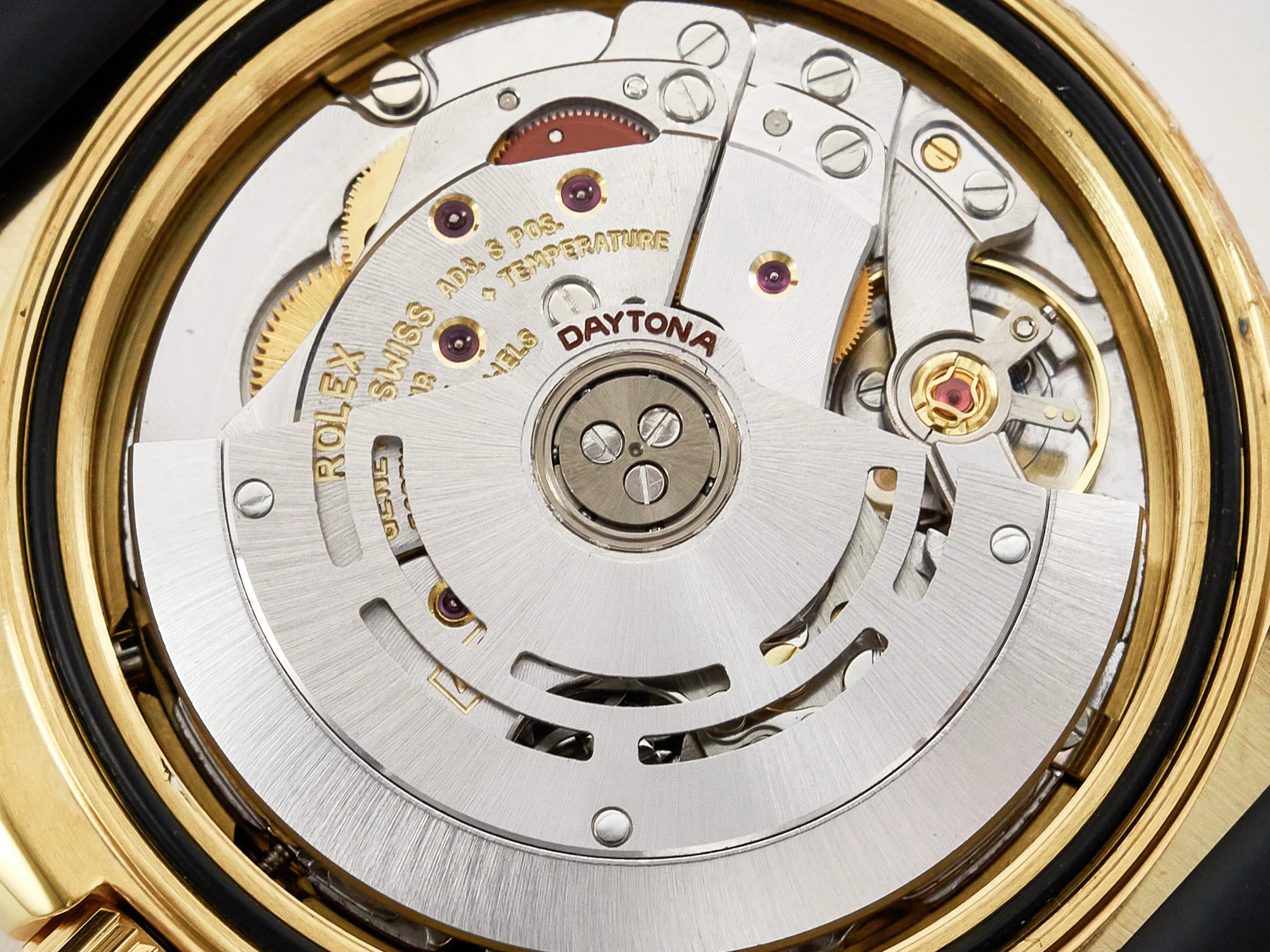 Daytona 116518 YG Orange Crystal Bezel N6F Best Edition Black Dial on Oysterflex Strap SA4130