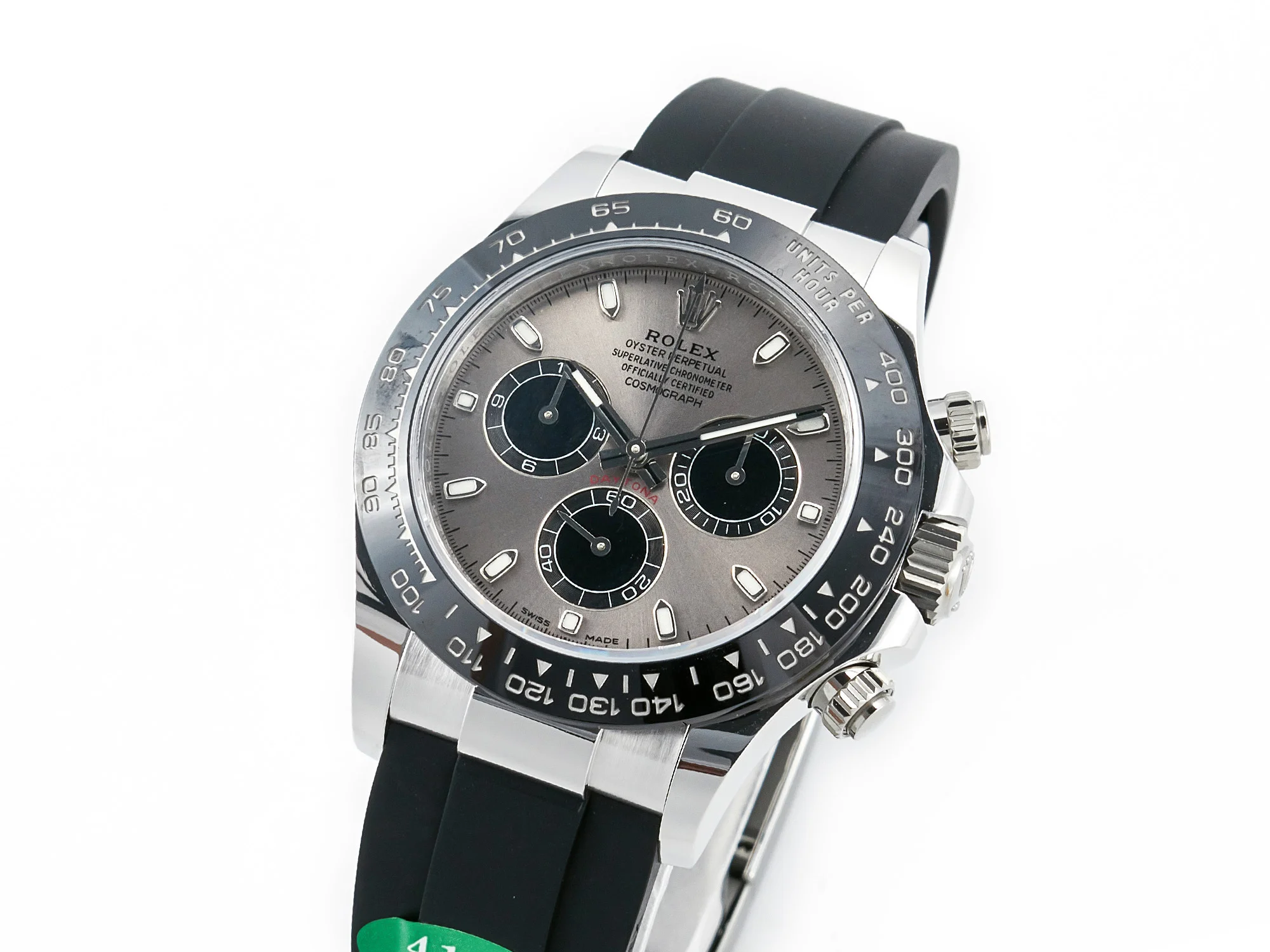 Daytona 116519 APS 1:1 Best Edition 904L SS Case Grey Dial on Oysterflex Strap SH4130 (Gain Weight)