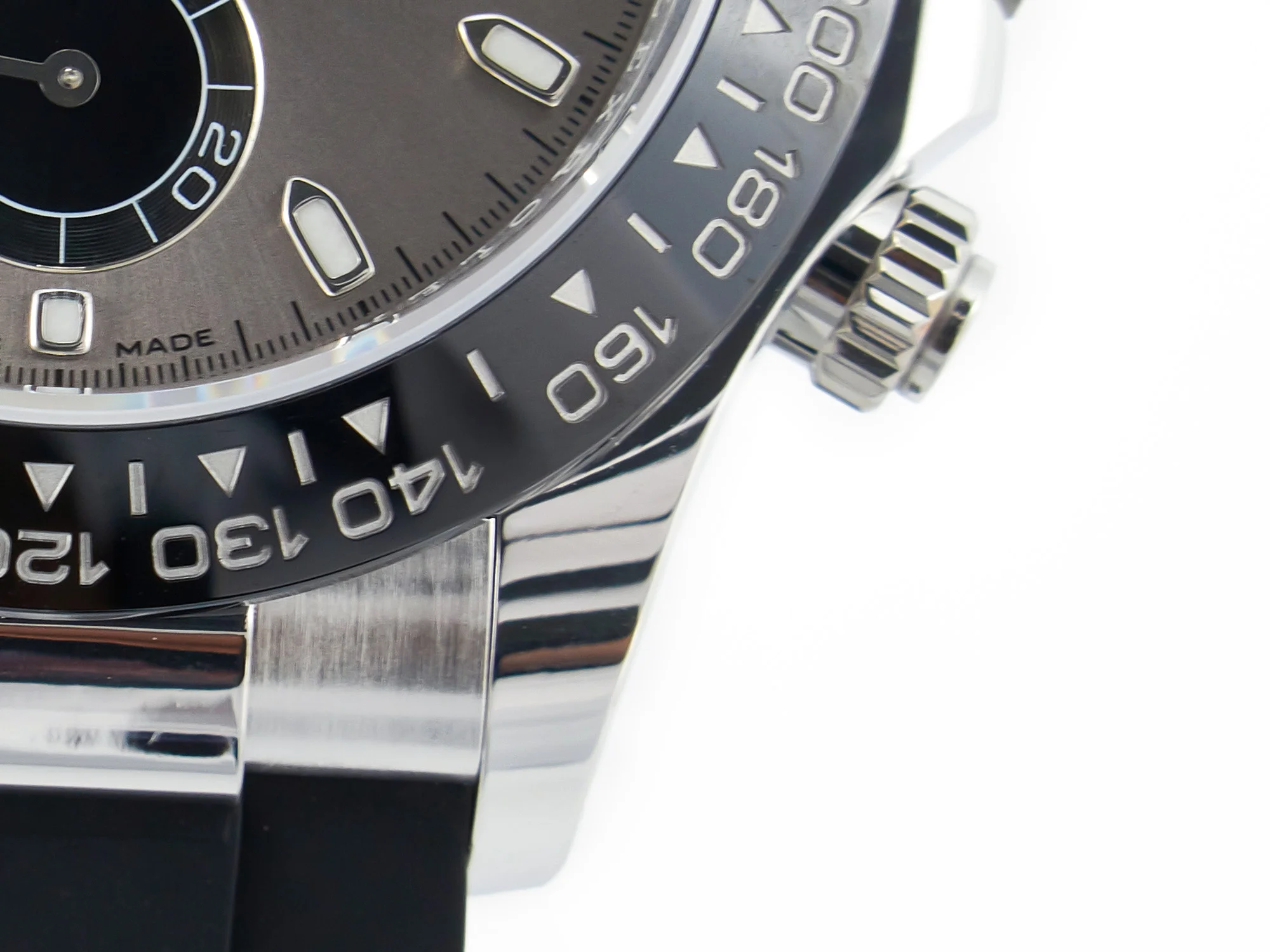 Daytona 116519 APS 1:1 Best Edition 904L SS Case Grey Dial on Oysterflex Strap SH4130 (Gain Weight)