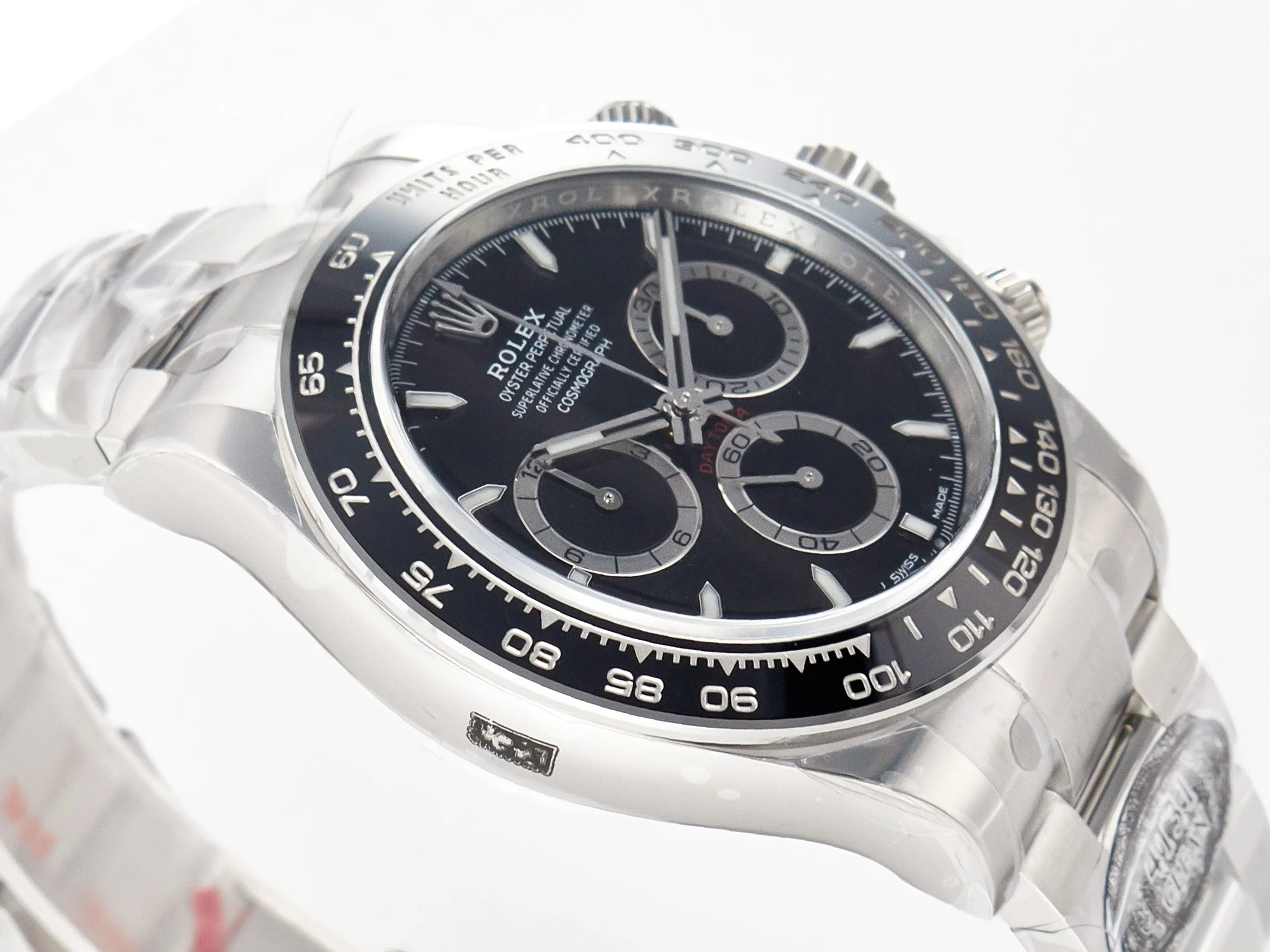 Daytona 126500 Clean 1:1 Best Edition 904L SS Case and Bracelet Black Dial SH4131