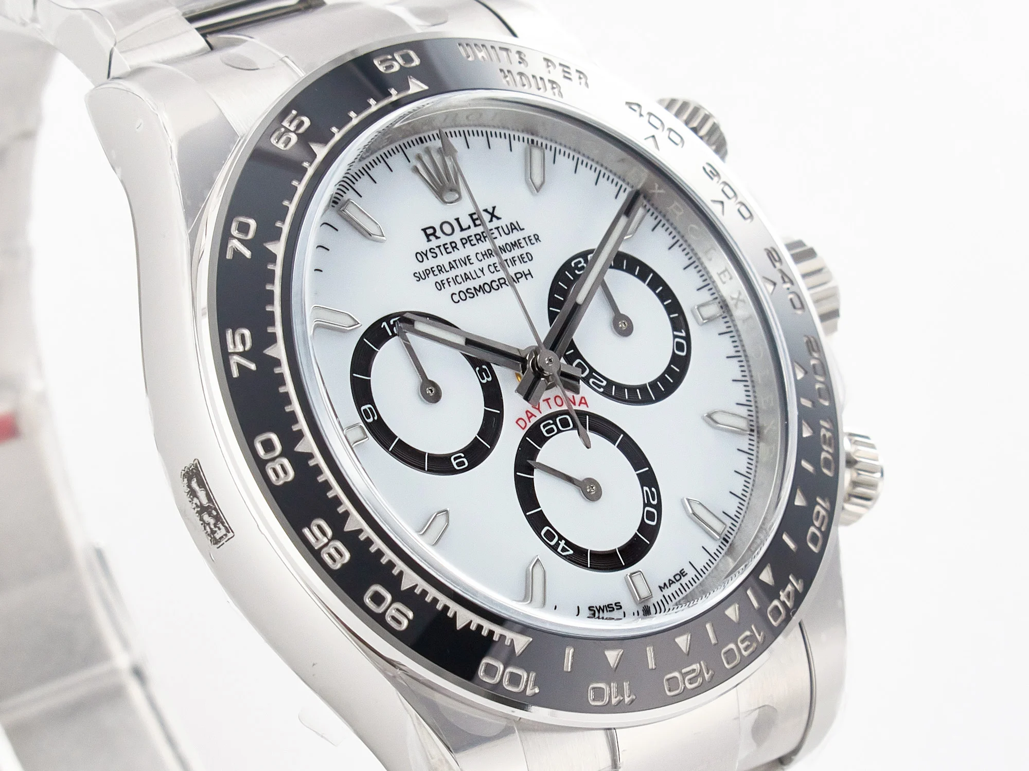 Daytona 126500 Panda Clean 1:1 Best Edition 904L SS Case and Bracelet White Dial SH4131