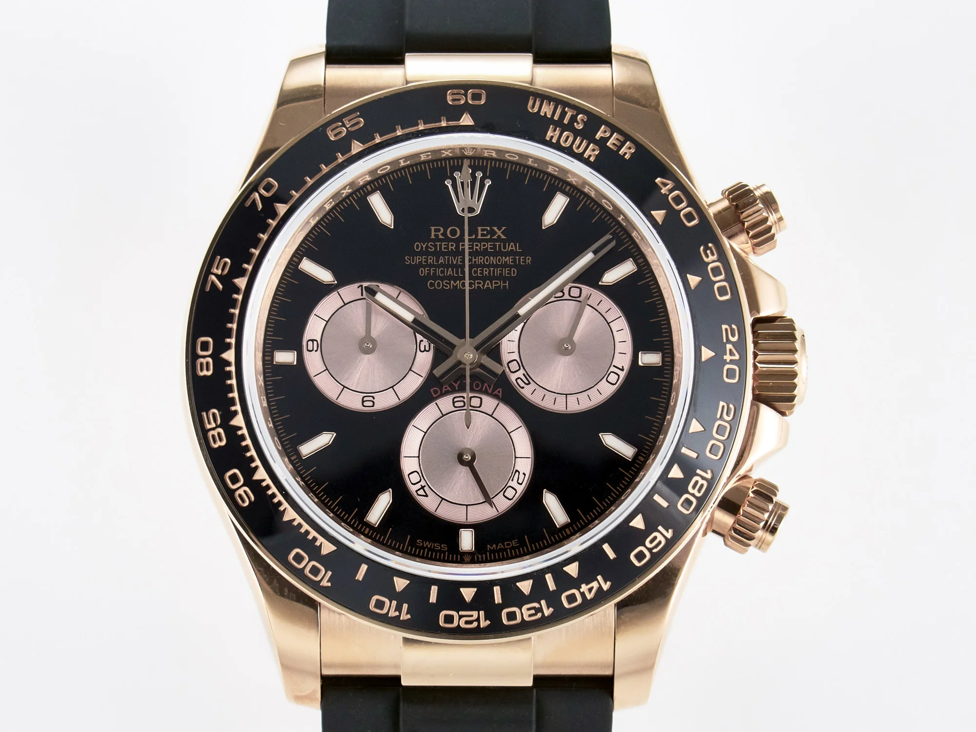 Daytona 126515 QF 1:1 Best Edition Black/RG Dial on Oysterflex Strap SH4131 V6 (Gain Weight)