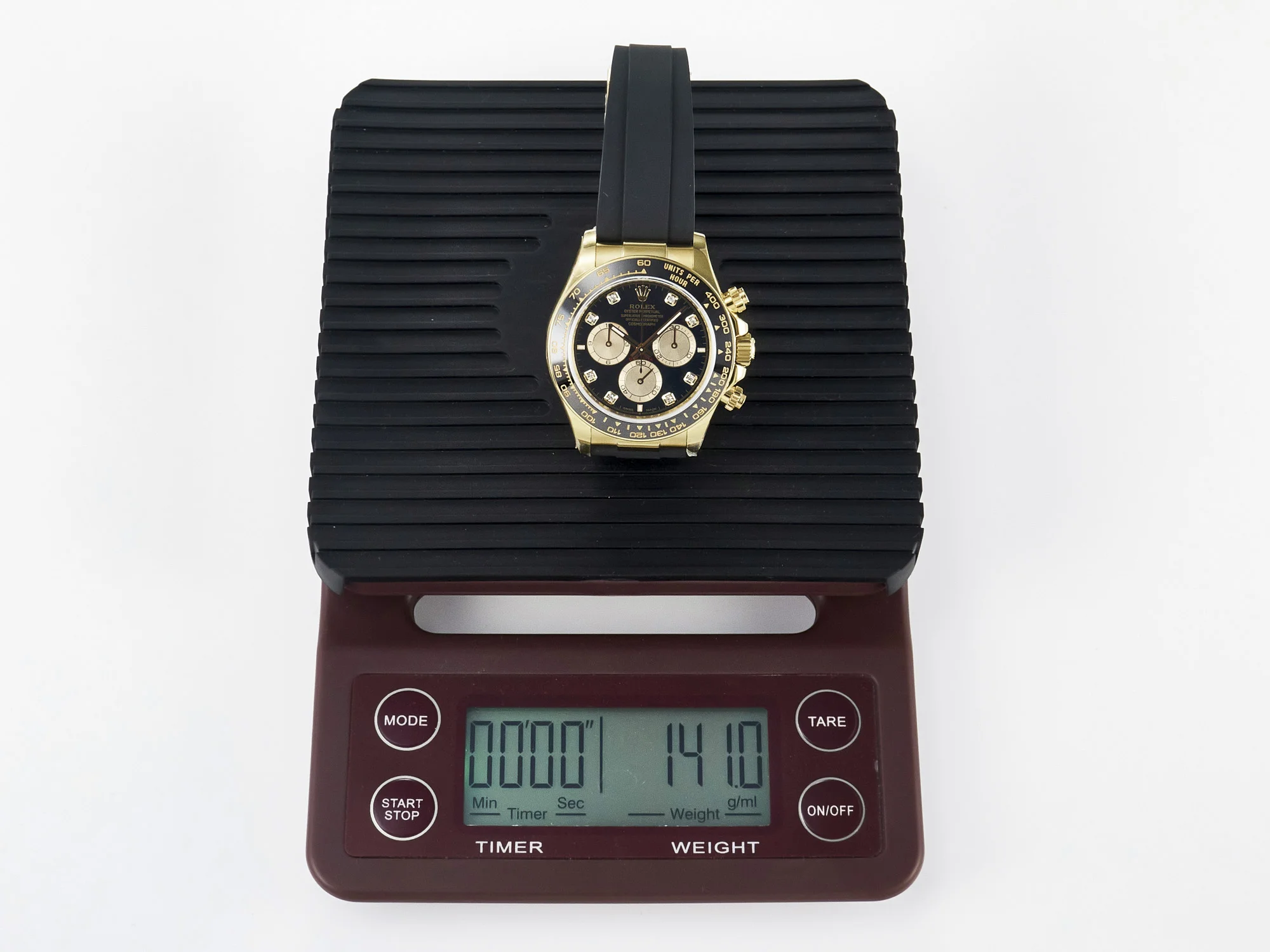 Daytona 126518 QF 1:1 Best Edition Black/YG Diamonds Dial on Oysterflex Strap SH4131 V6(Gain Weight)