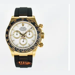 Daytona 126518 QF 1:1 Best Edition White Dial on Oysterflex Strap SH4131 V6（Gain Weight）