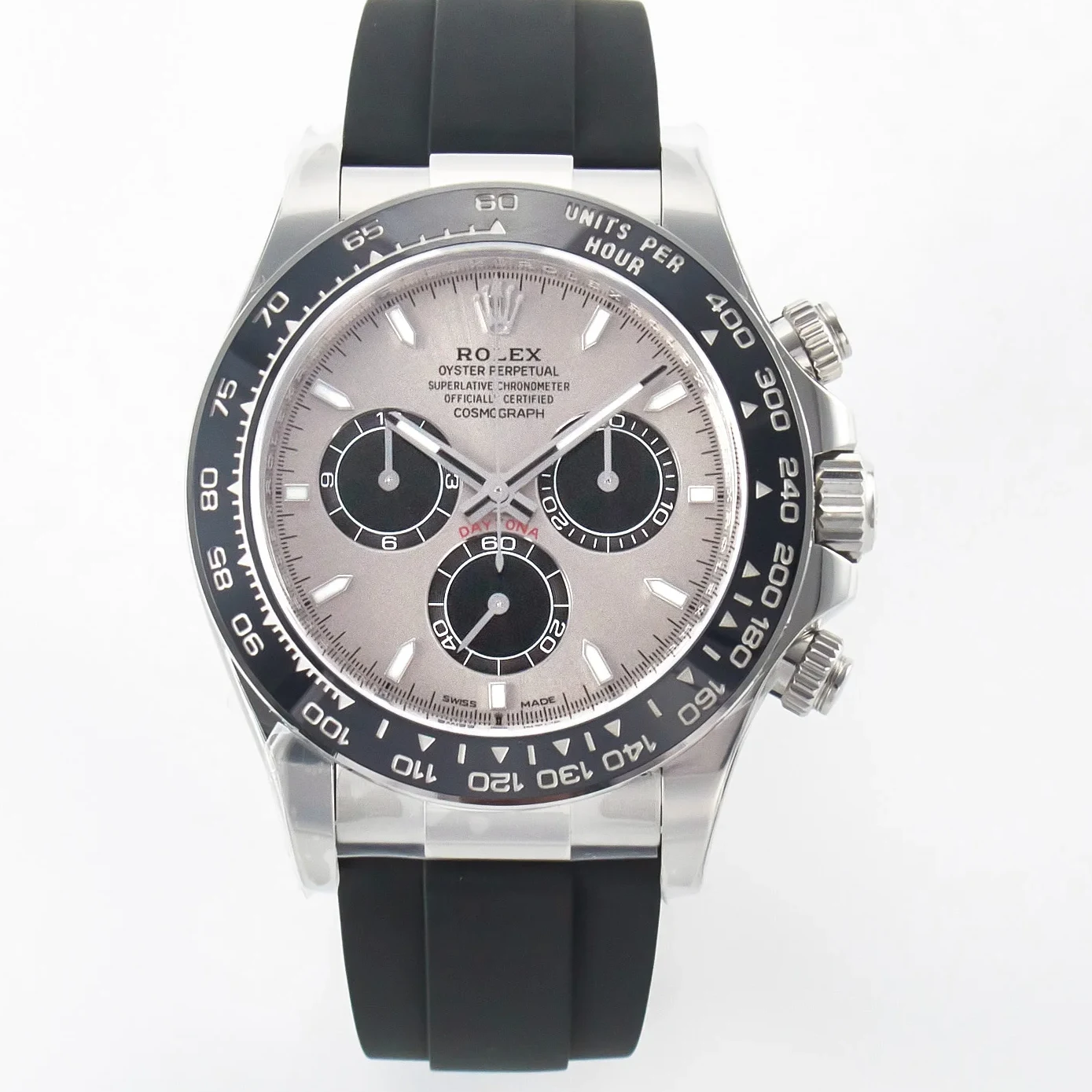 Daytona 126519 Clean 1:1 Best Edition Grey Dial on Oysterflex Rubber Strap SH4131