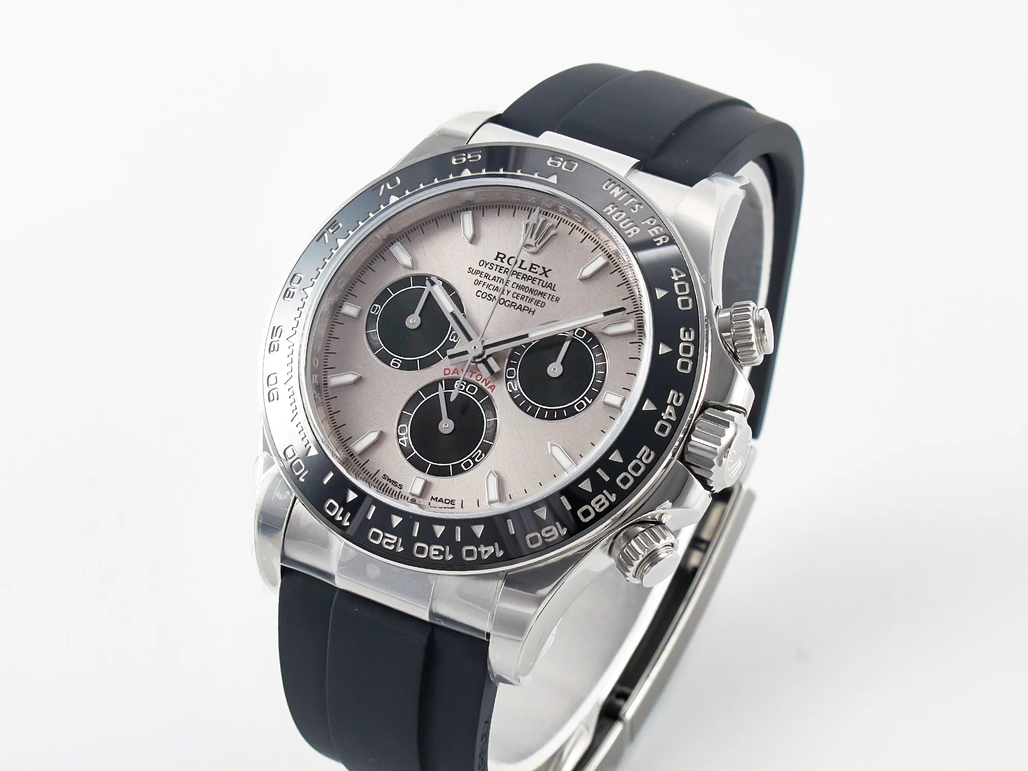 Daytona 126519 Clean 1:1 Best Edition Grey Dial on Oysterflex Rubber Strap SH4131