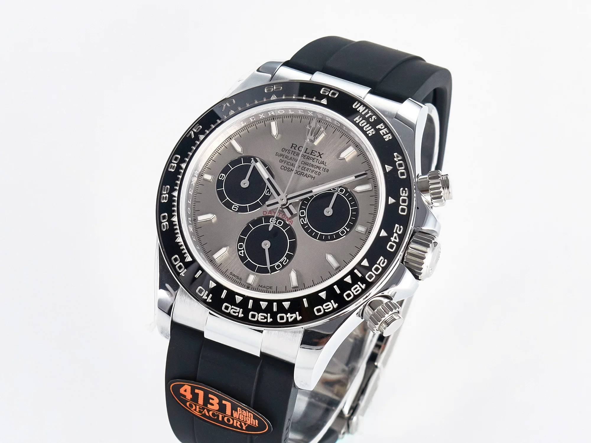 Daytona 126519 QF 1:1 Best Edition Gray/Black Dial on Oysterflex Strap SH4131 V6(Gain Weight)