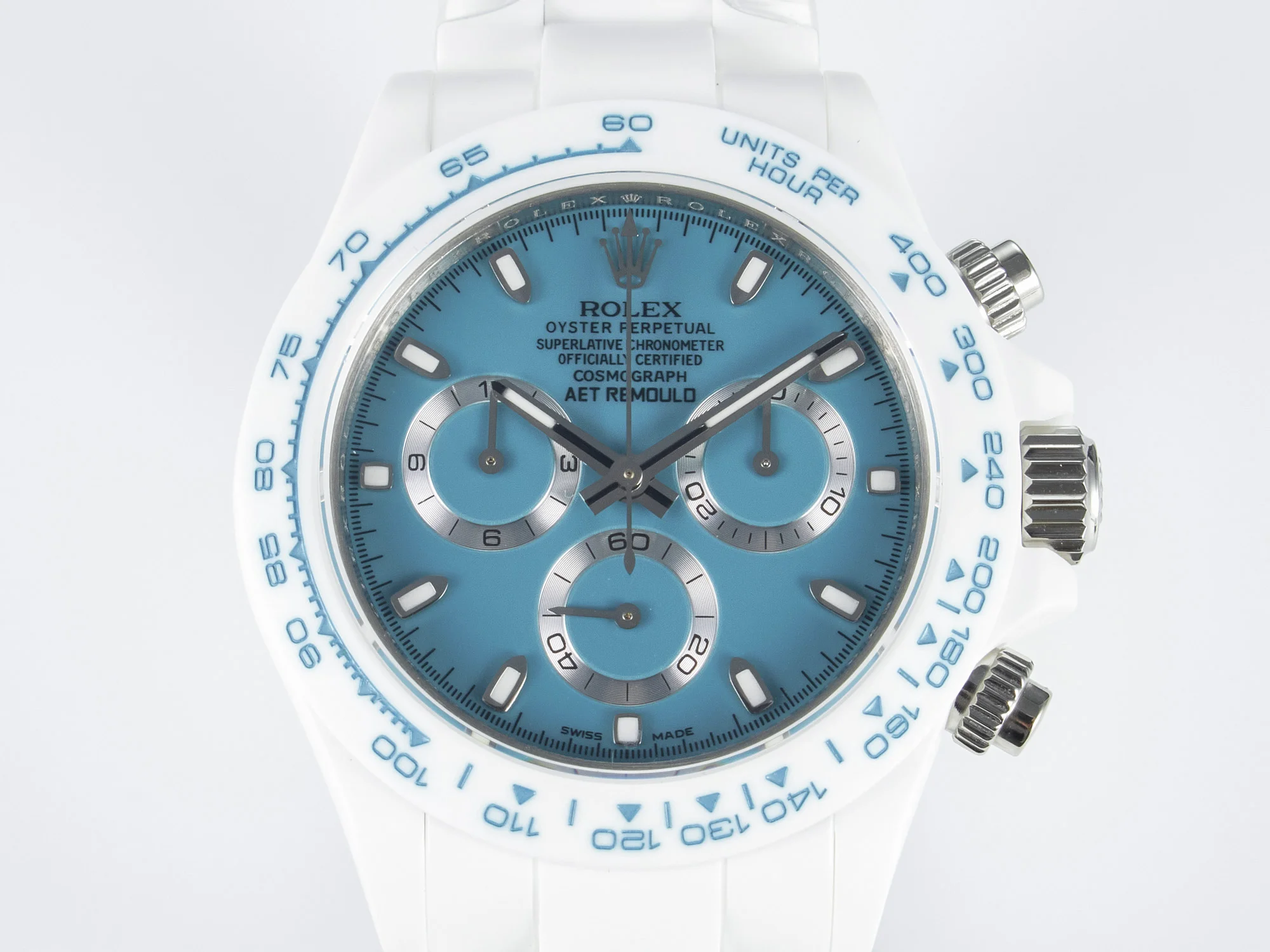 Daytona AET White Ceramic Case and Bracelet Tiffany Blue Dial N6F Best Edition SA4130