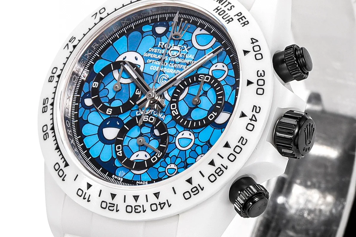 Daytona DIW Custom Flower Dial in Ceramic