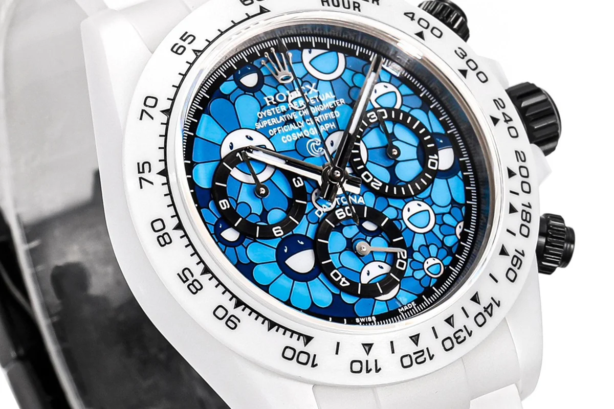 Daytona DIW Custom Flower Dial in Ceramic