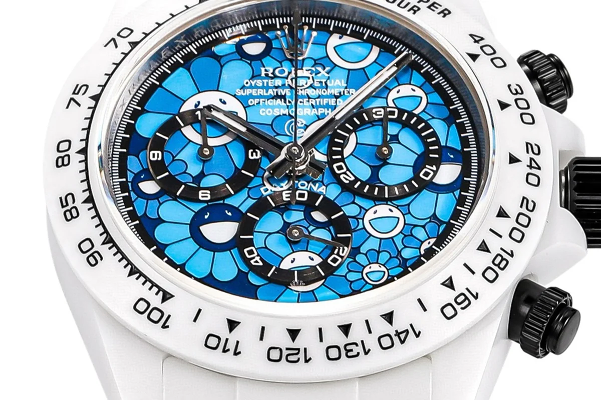 Daytona DIW Custom Flower Dial in Ceramic