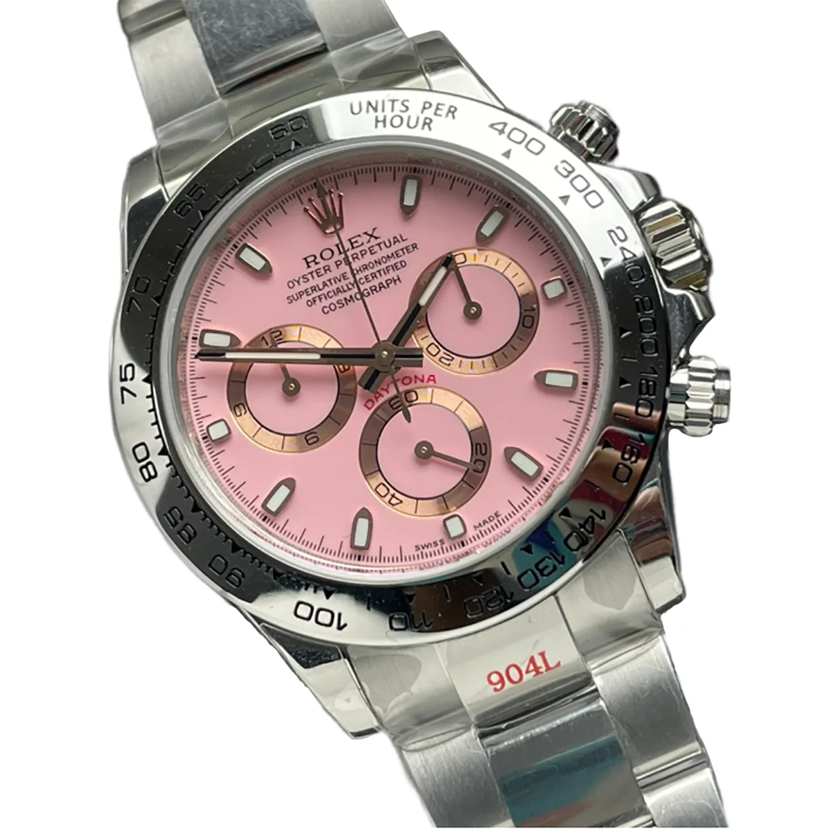 Daytona Pink Dial in White Gold