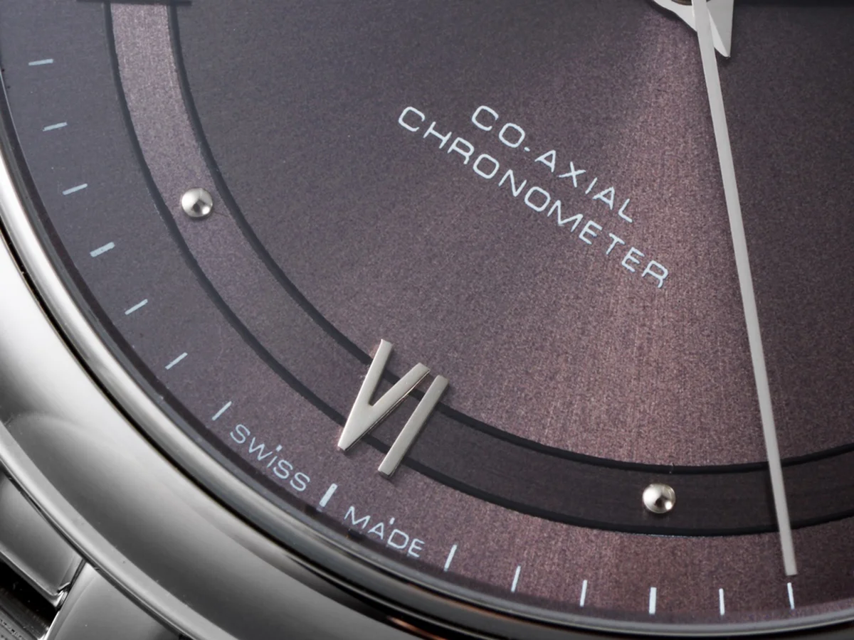 De Ville Co-Axial Chronometer 36.8mm Grey Dial in Steel on Bracelet