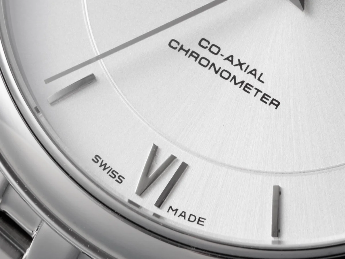 De Ville Co-Axial Chronometer 36.8mm Silver Dial in Steel on Bracelet