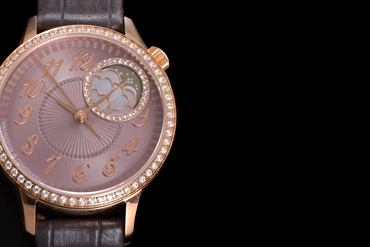 Egerie Moonphase Muse Brown Dial in Pink Gold