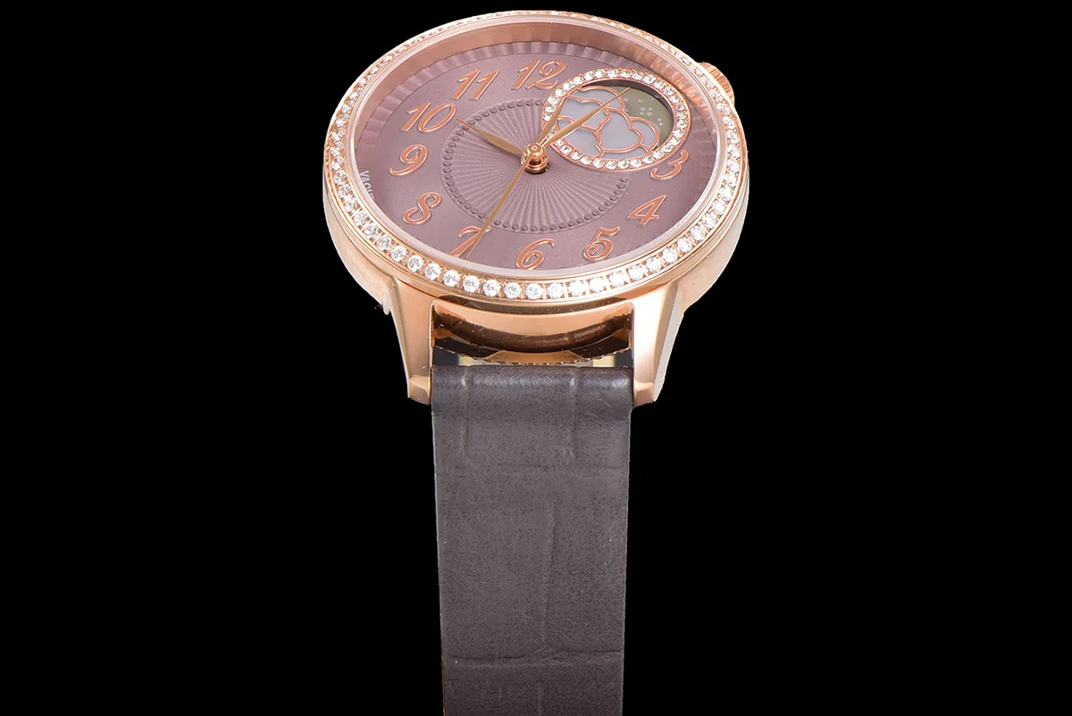 Egerie Moonphase Muse Brown Dial in Pink Gold