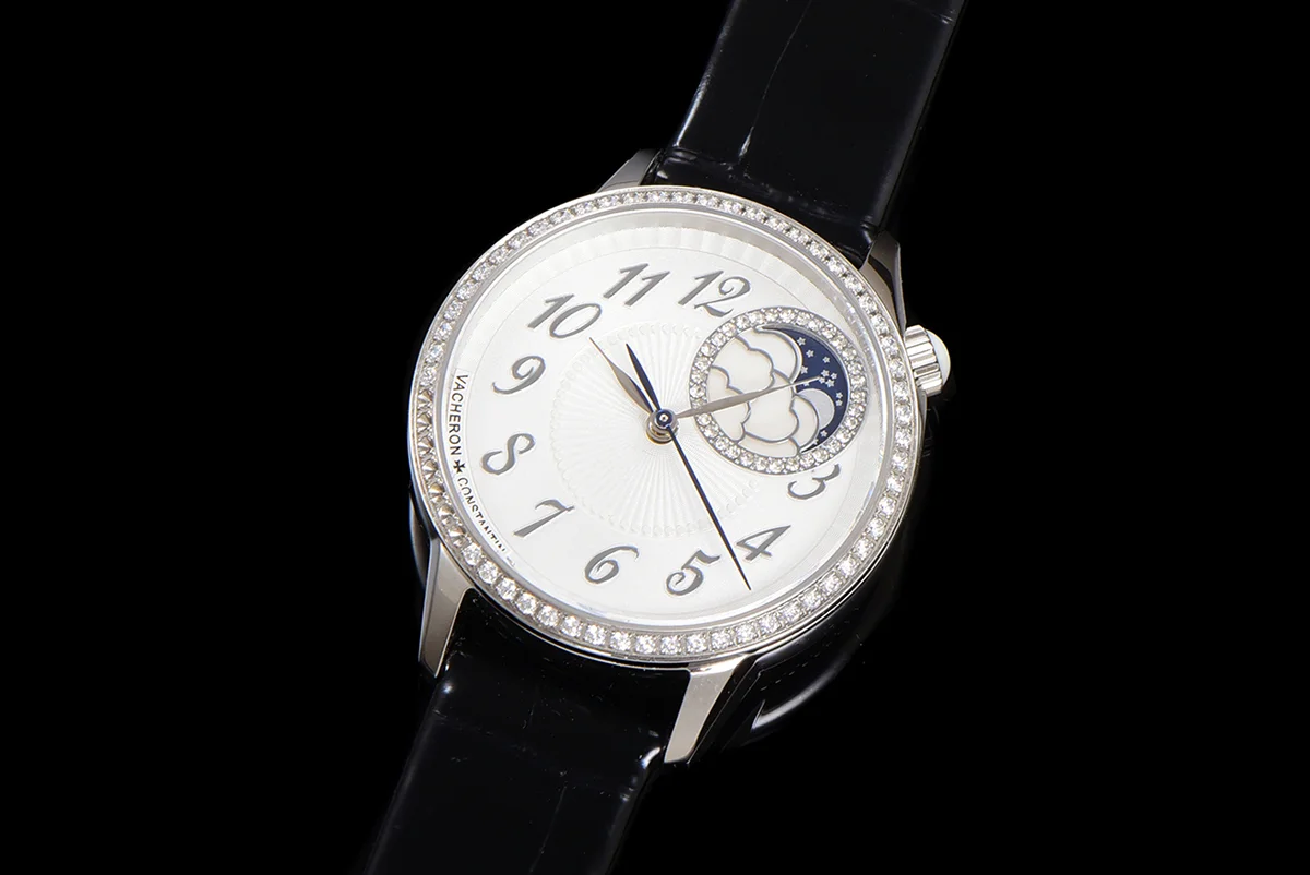 Egerie Moonphase Muse White Dial in Steel