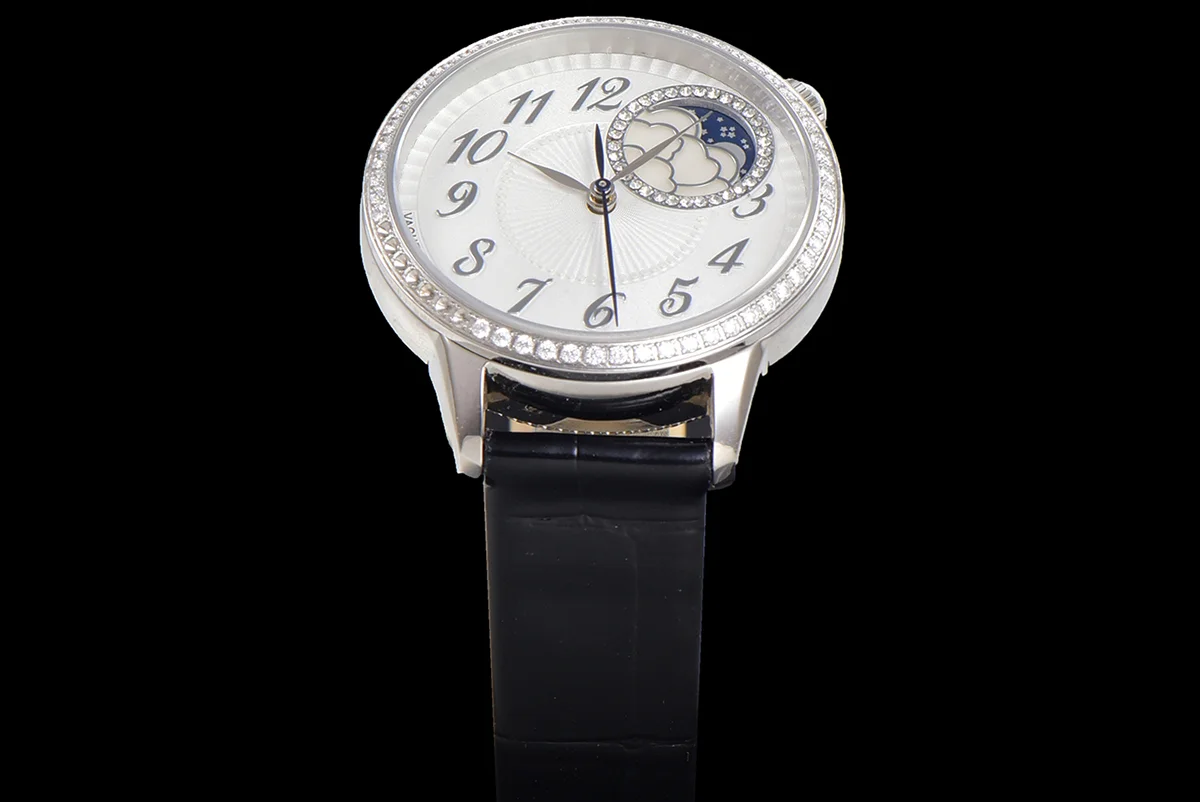 Egerie Moonphase Muse White Dial in Steel