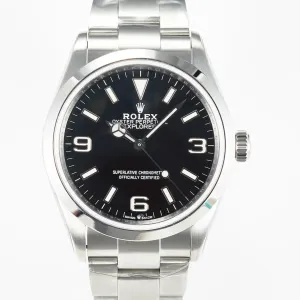 Explorer 36 904L Steel KRF 1:1 Best Edition Black Dial on SS Bracelet SW200 V2
