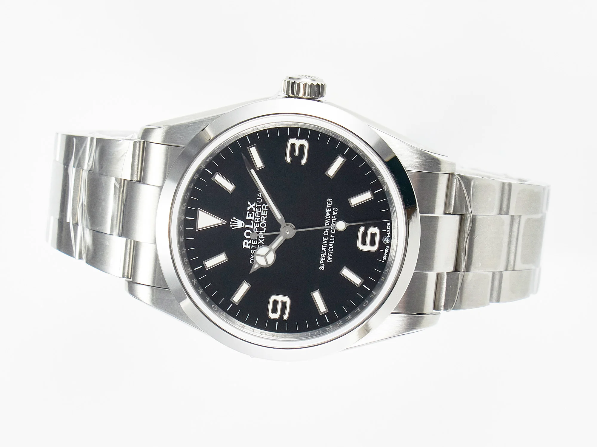 Explorer 36 904L Steel KRF 1:1 Best Edition Black Dial on SS Bracelet SW200 V2