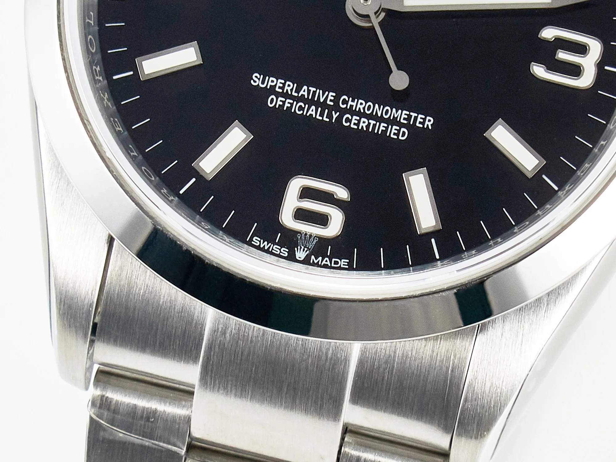 Explorer 36 904L Steel KRF 1:1 Best Edition Black Dial on SS Bracelet SW200 V2