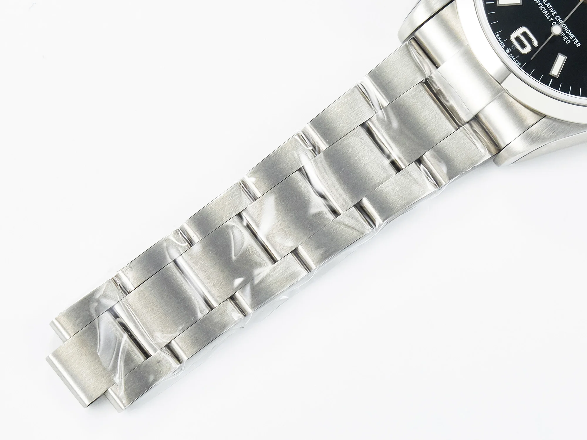 Explorer 36 904L Steel KRF 1:1 Best Edition Black Dial on SS Bracelet SW200 V2