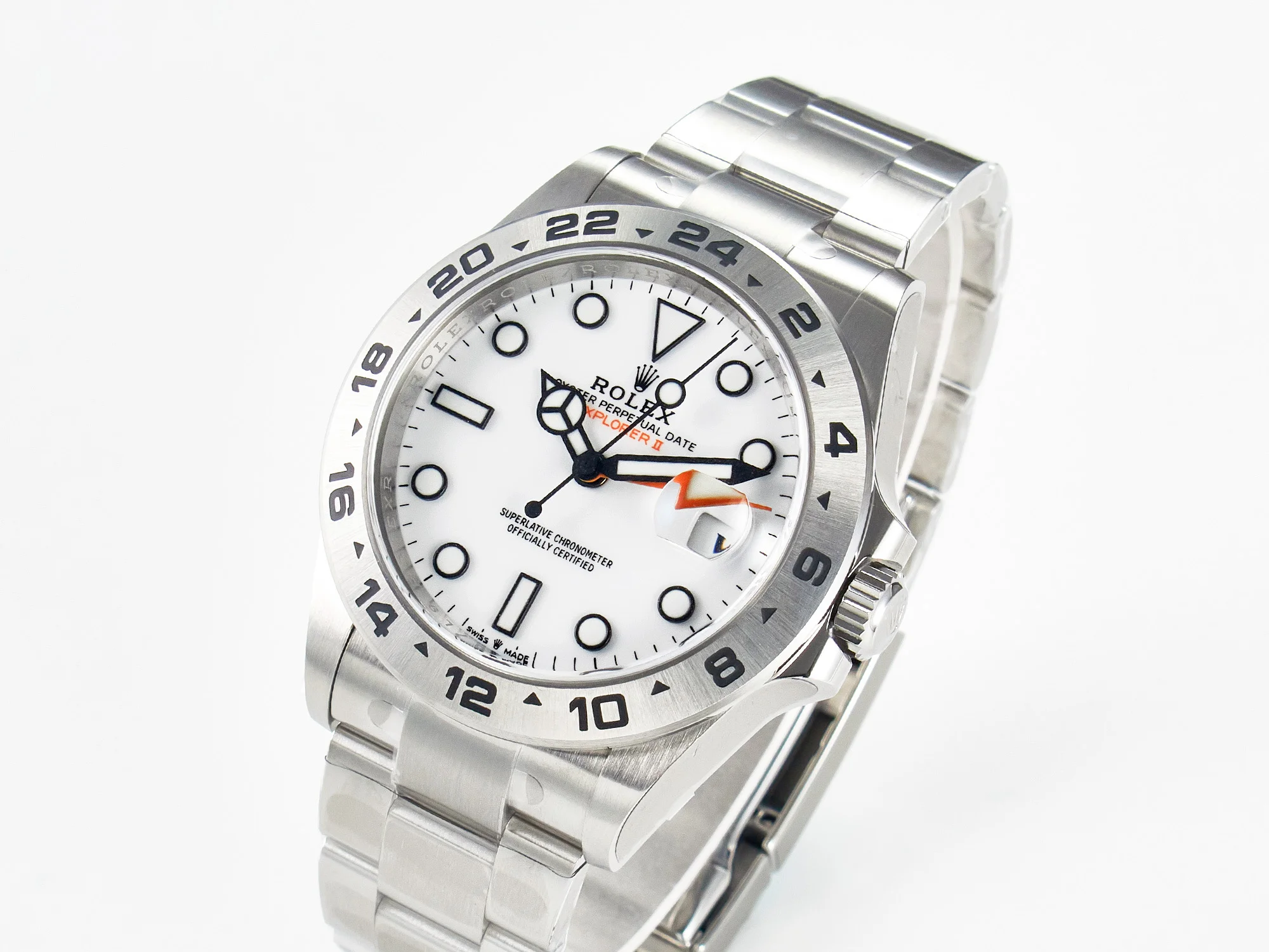 Explorer II 42mm 226570 904L SS Clean 1:1 Best Edition White Dial on Bracelet DD3285 CHS