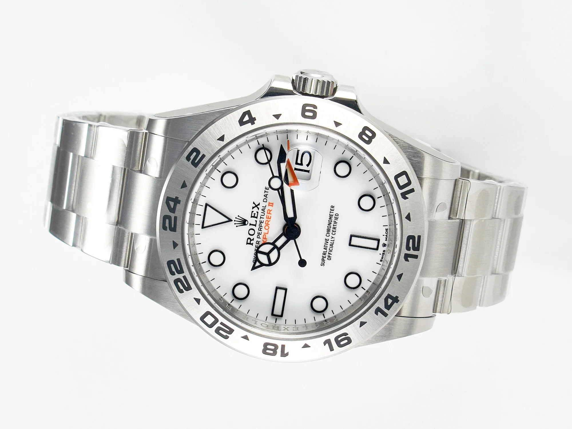 Explorer II 42mm 226570 904L SS Clean 1:1 Best Edition White Dial on Bracelet DD3285 CHS