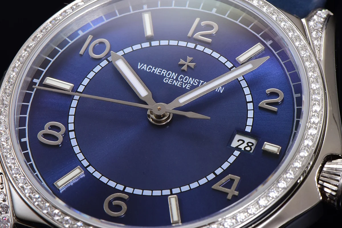 Fiftysix Blue Dial with Diamond Bezel in Steel Ref: 4600E
