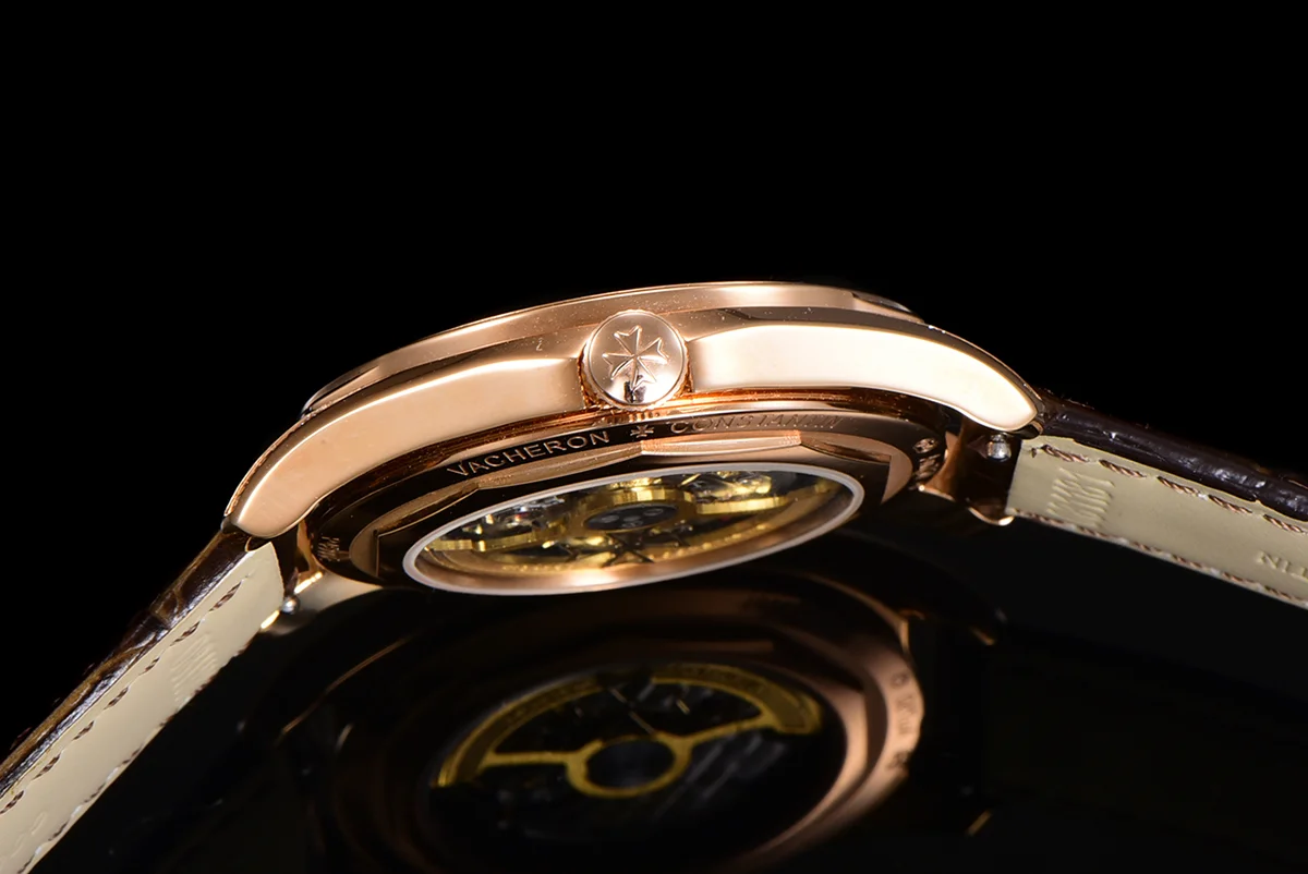 Fiftysix Creme Dial with Diamond Bezel in Pink Gold Ref: 4600E
