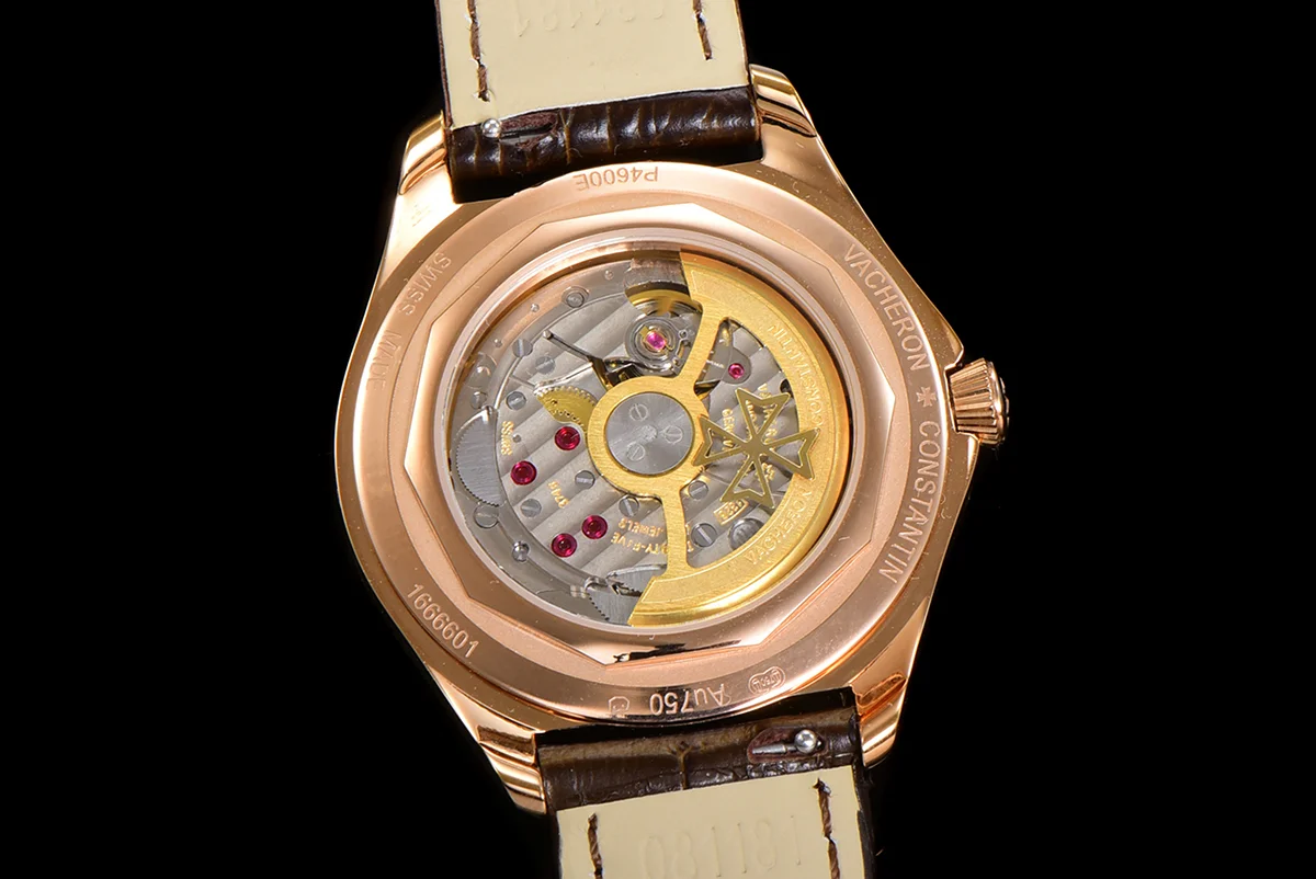Fiftysix Creme Dial with Diamond Bezel in Pink Gold Ref: 4600E