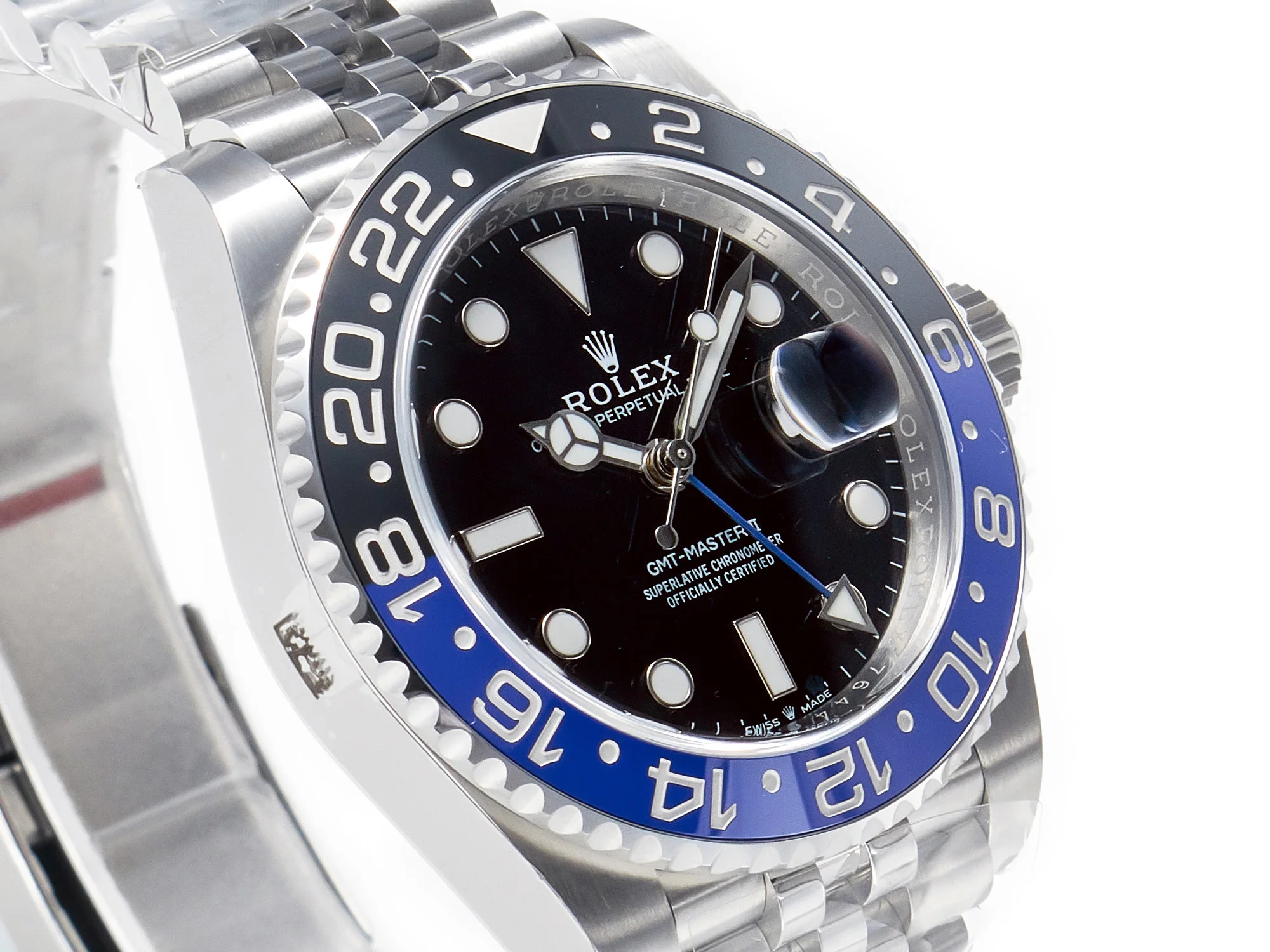 GMT-Master II 126710 BLNR Clean Black/Blue Ceramic 904L Steel Best Edition on Jubilee Bracelet DD3285