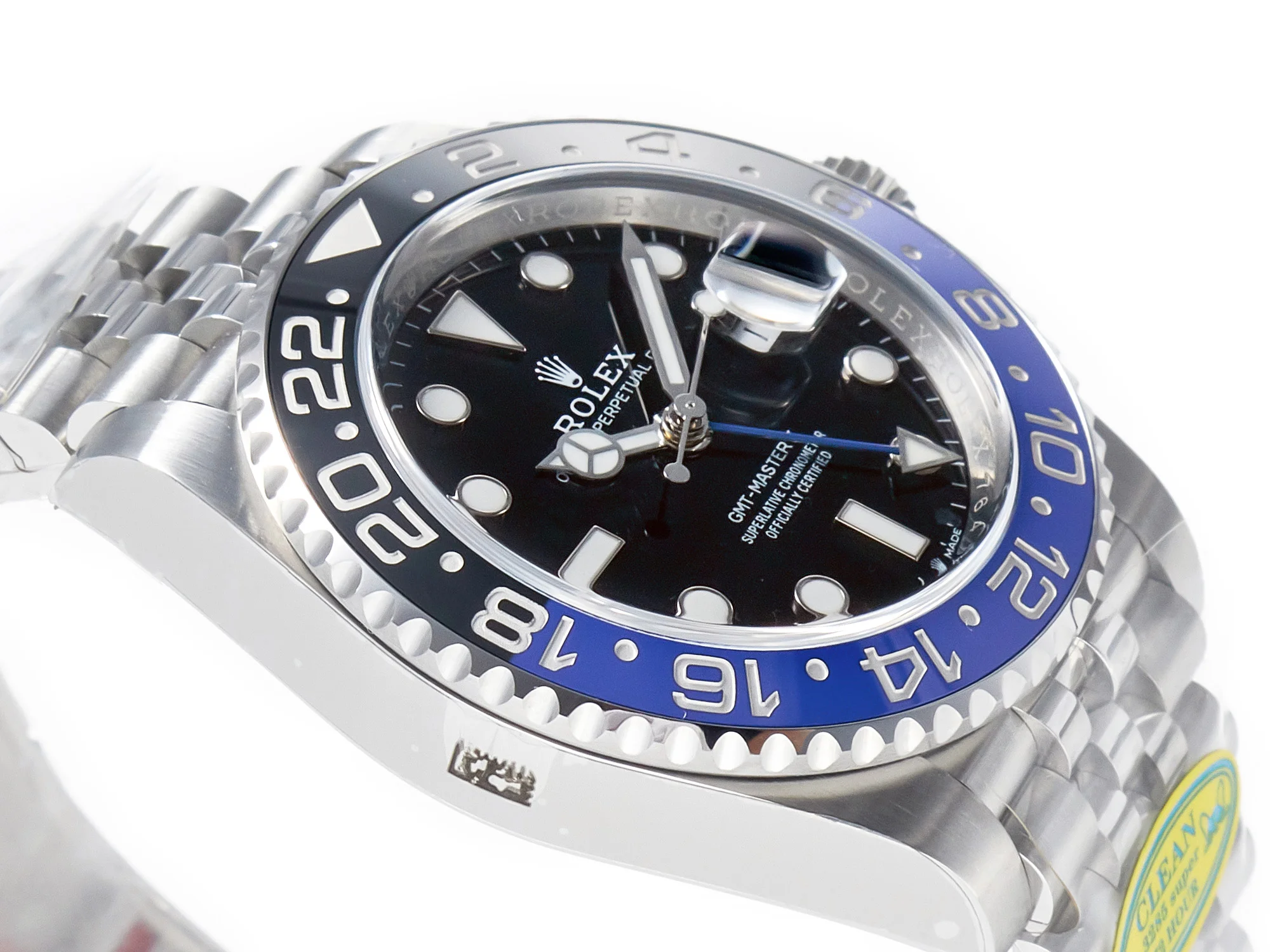 GMT-Master II 126710 BLNR Clean Black/Blue Ceramic 904L Steel Best Edition on Jubilee Bracelet DD3285