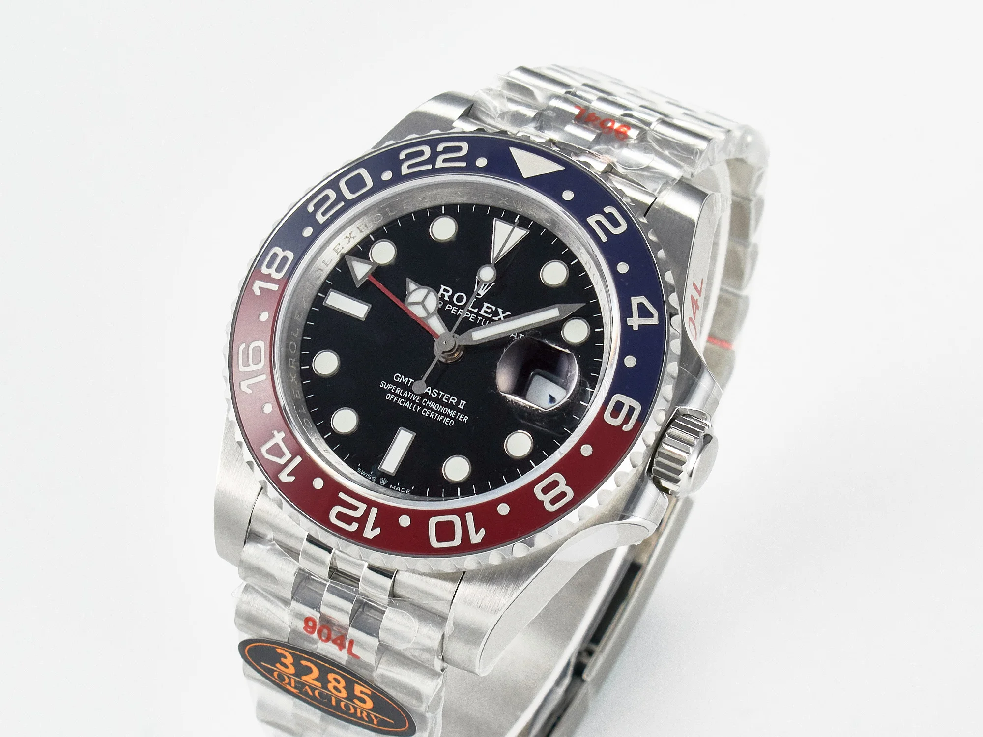GMT-Master II 126710 BLRO Blue/Red Ceramic QF 1:1 Best Edition on Jubilee Bracelet VR3285 CHS