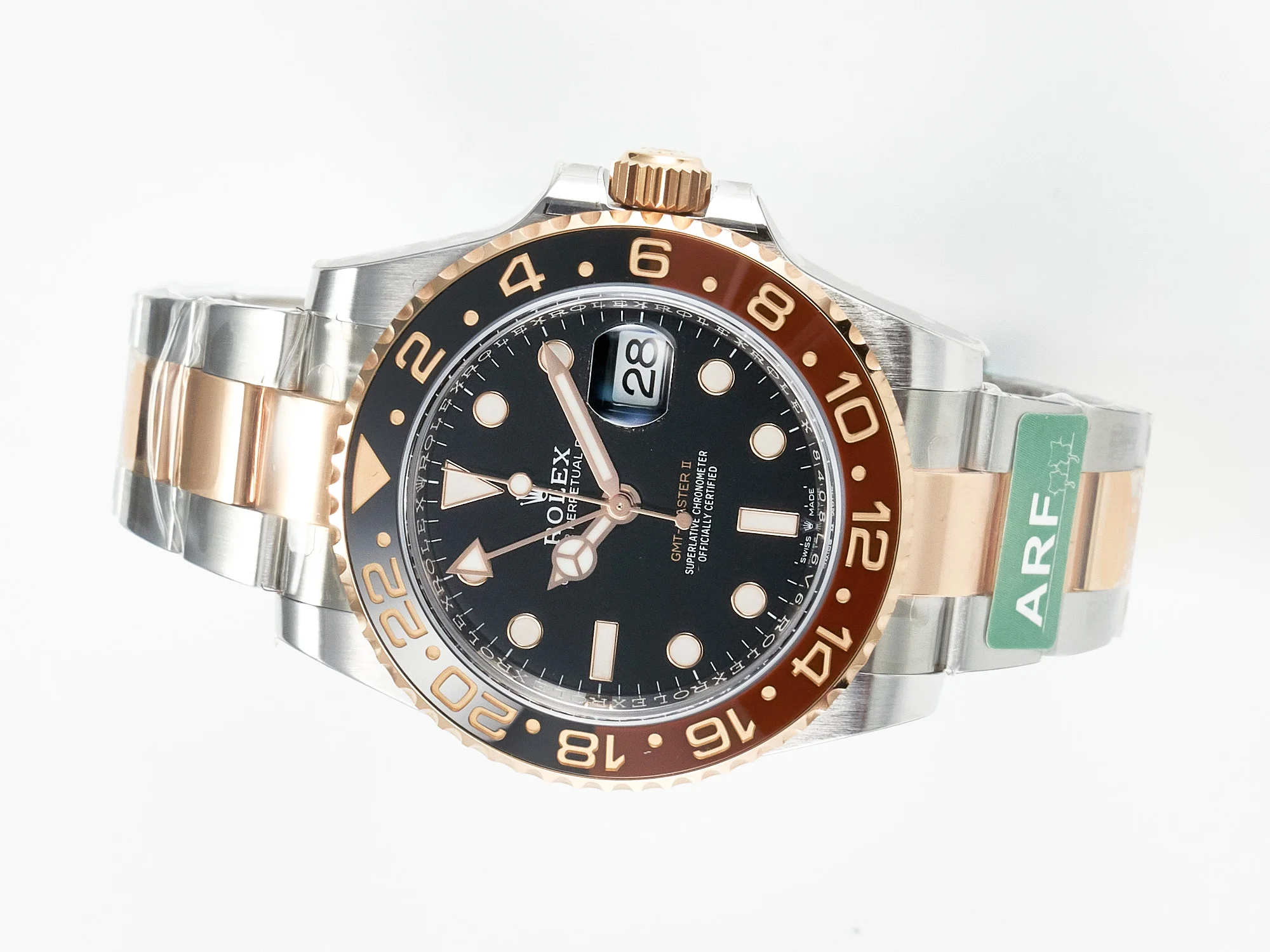 GMT-Master II 126711 CHNR ARF 1:1 Best Edition on Black Dial SS/RG Bracelet Super Clone VR3285 CHS (Gain Weight)