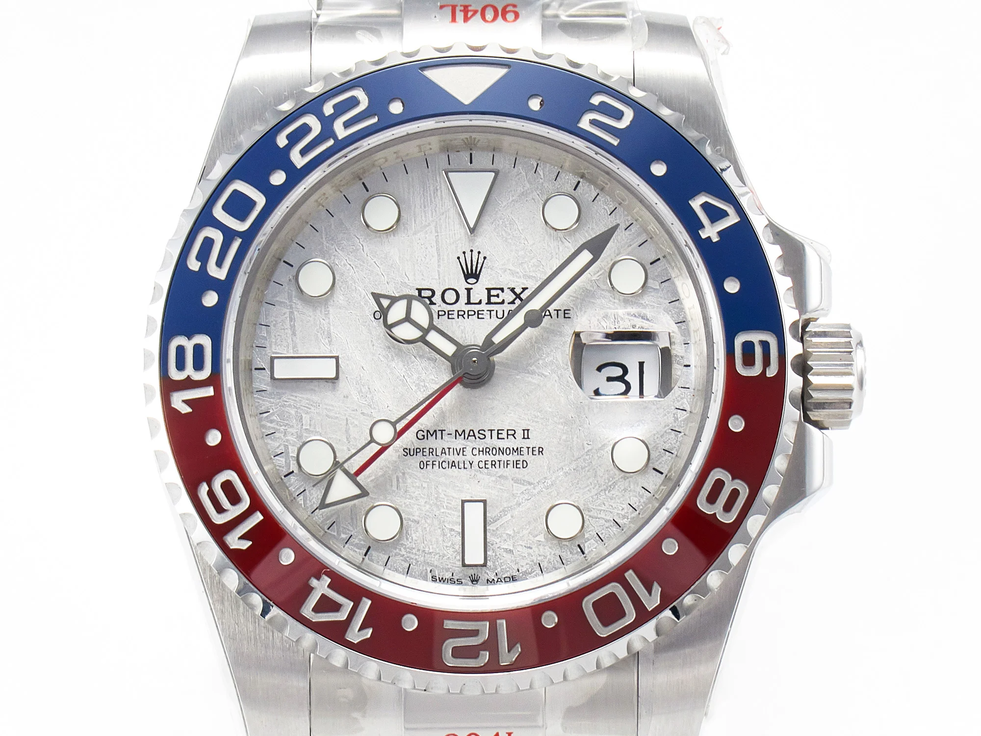 GMT-Master II 126719 BLRO Blue/Red Ceramic GMF Best Edition Meteorite Dial on Bracelet A3285 CHS