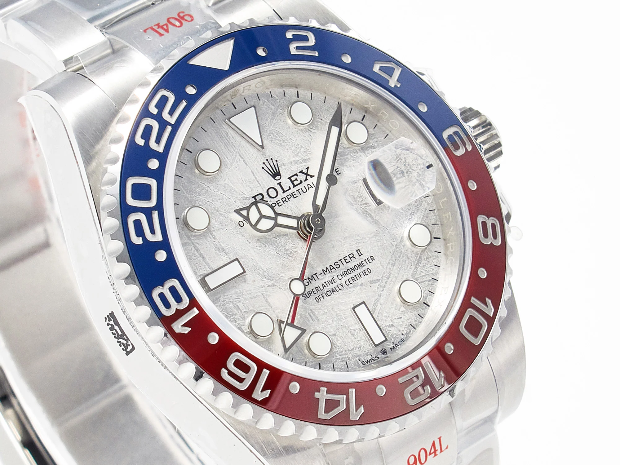 GMT-Master II 126719 BLRO Blue/Red Ceramic GMF Best Edition Meteorite Dial on Bracelet A3285 CHS