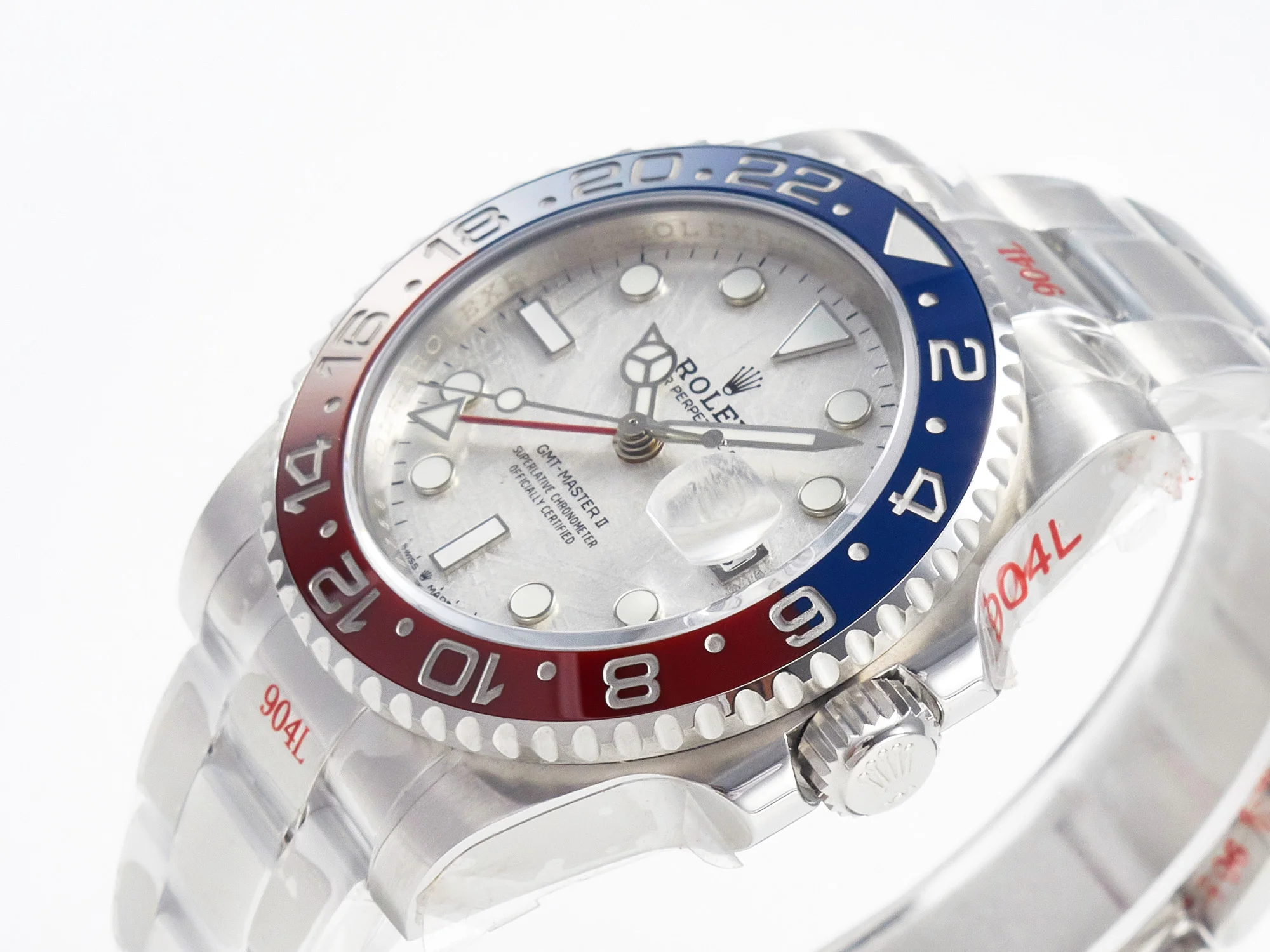 GMT-Master II 126719 BLRO Blue/Red Ceramic GMF Best Edition Meteorite Dial on Bracelet A3285 CHS