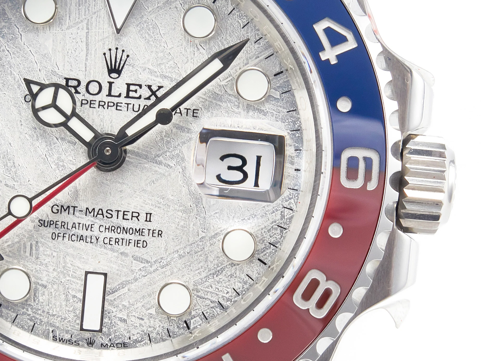GMT-Master II 126719 BLRO Blue/Red Ceramic GMF Best Edition Meteorite Dial on Bracelet A3285 CHS