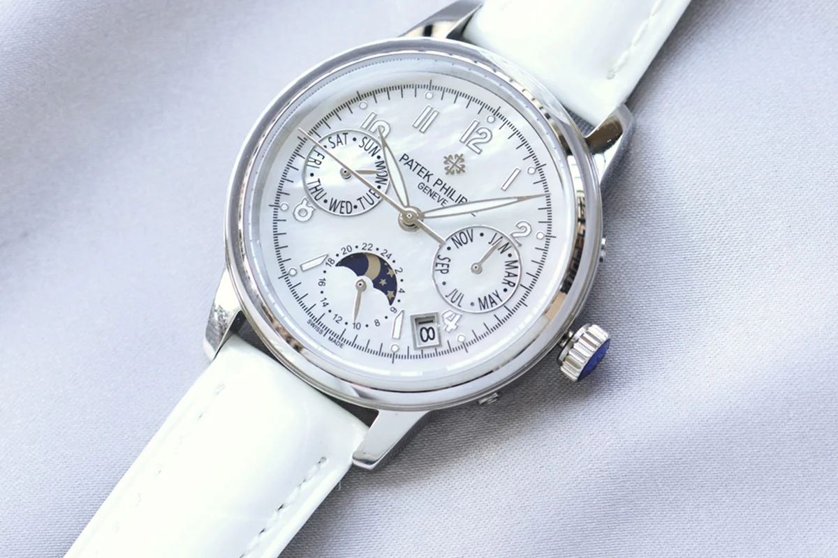 Grand Complications Ladies First Perpetual Calendar in White Gold on Leather Strap