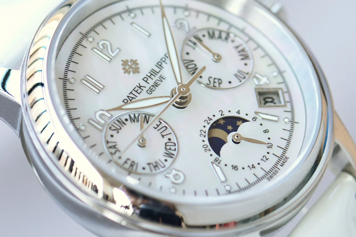 Grand Complications Ladies First Perpetual Calendar in White Gold on Leather Strap