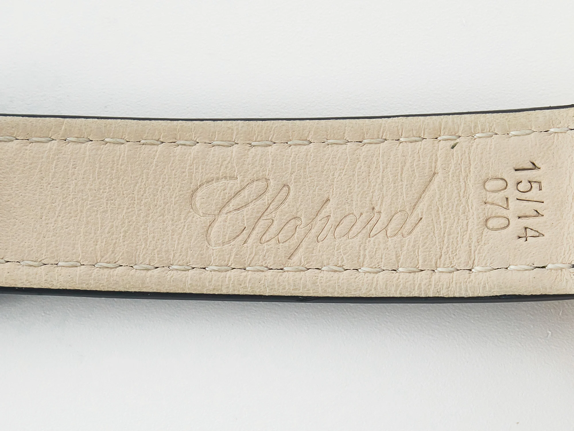 Happy Sports 30MM YF RG White Dial on Green Leather Strap A2892