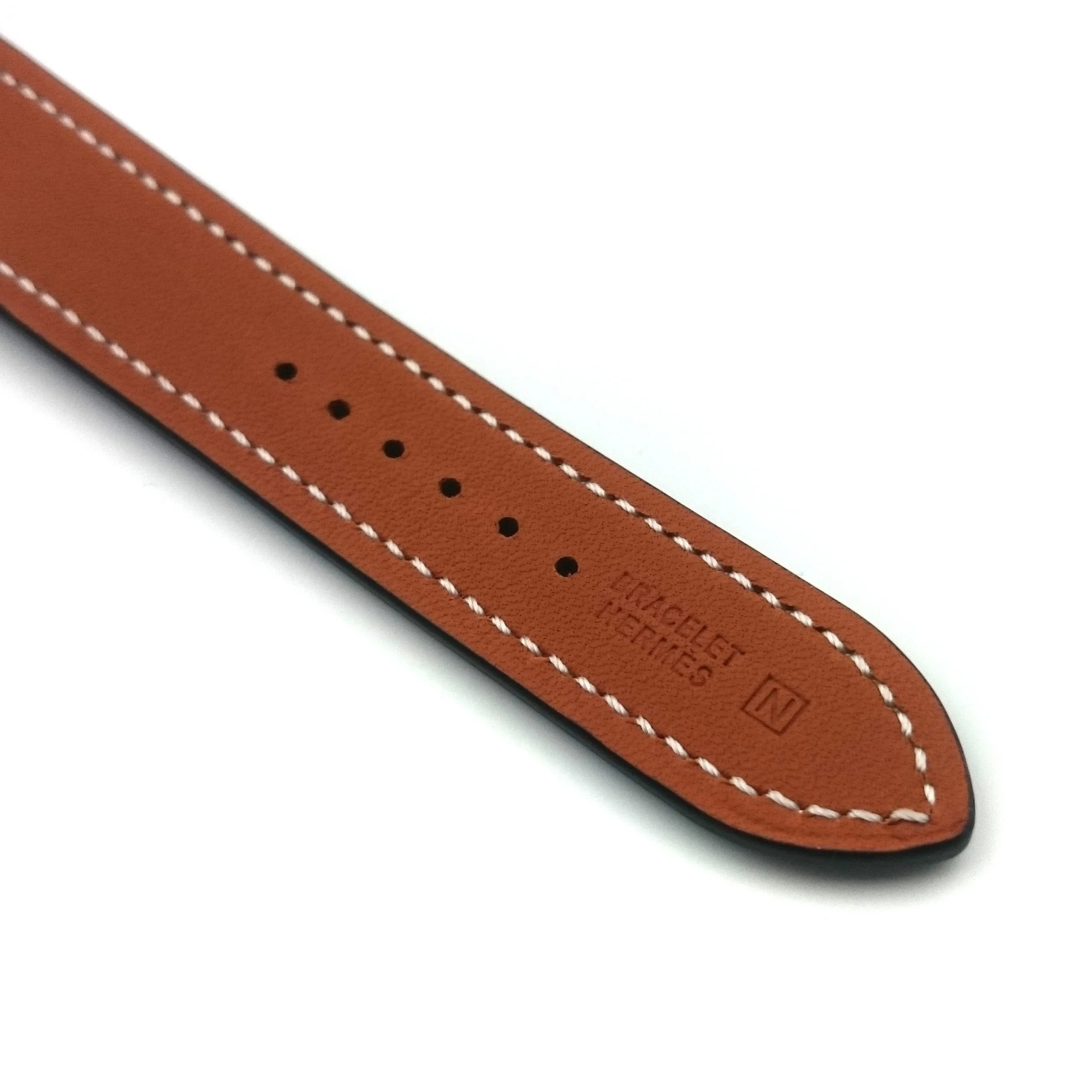 Heure H Rose Gold with Diamond Markers on Light Blue Epsom Leather Strap