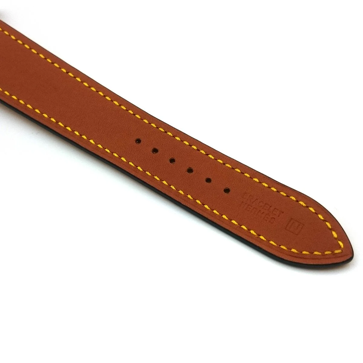 Heure H Steel with Diamond Bezel and Markers on Yellow Epsom Leather Strap