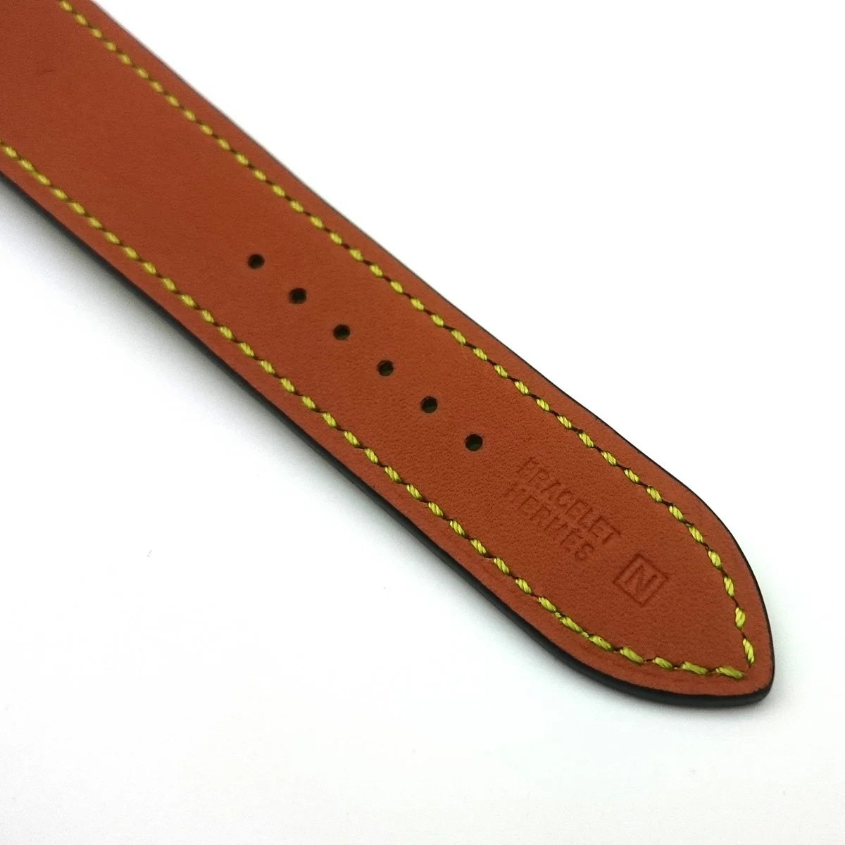Heure H Steel with Diamond Markers on Green Fjord Leather Strap