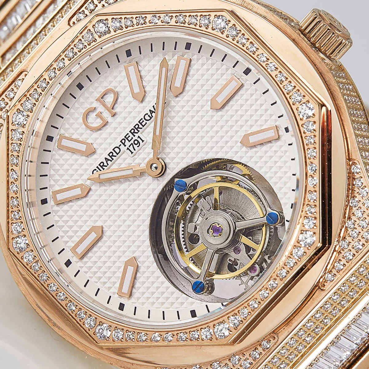Laureato Tourbillon White Dial in Rose Gold